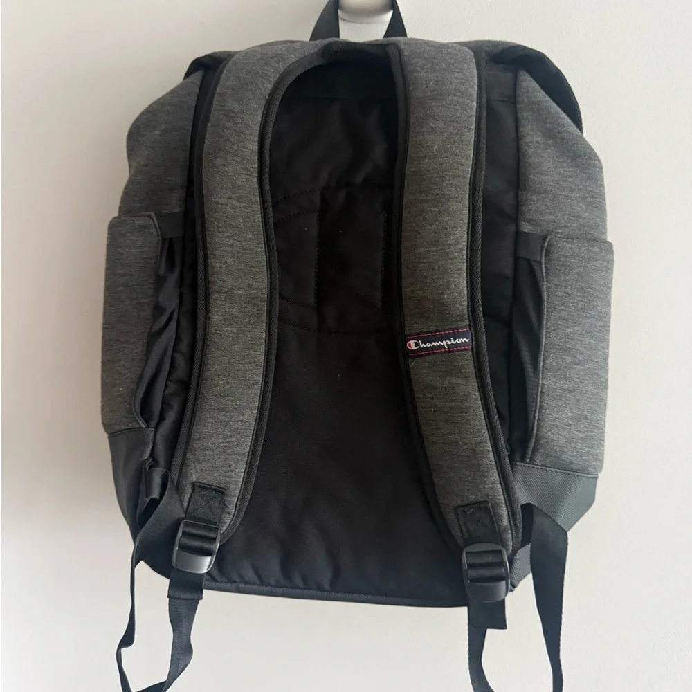 Champion Heather Gray Chenille Logo Backpack